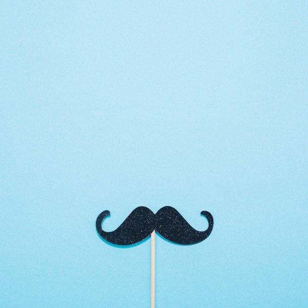 Decorative mustache on wand