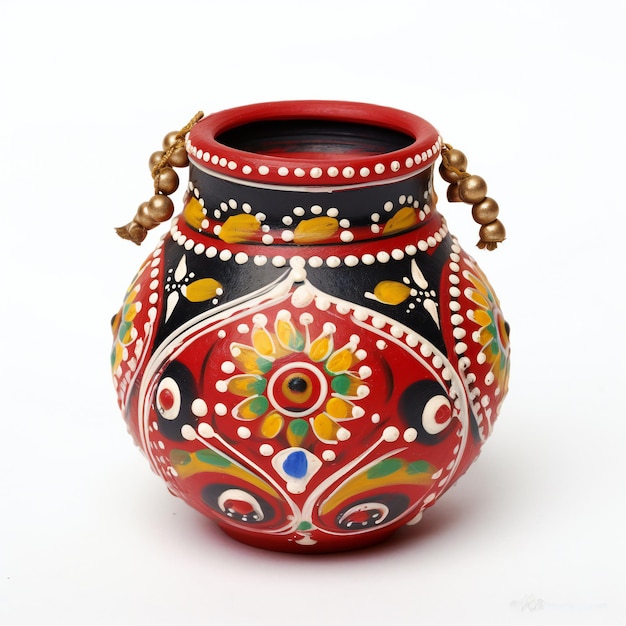 Decorative Navratri Garbo Clay Pot