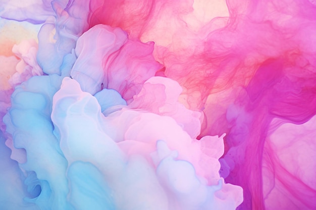 Decorative pastel coloured hand painted alcohol ink background