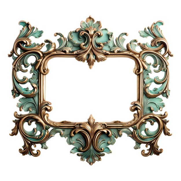 Decorative Patina and Gold Frame Clipart Graphic Elements Graphic Design Clipart
