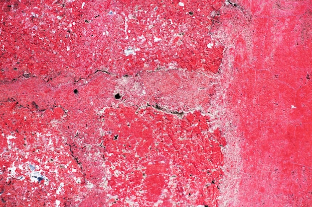 Decorative plaster concrete background Pink wall close up