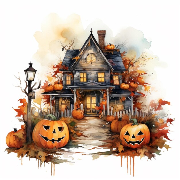 Decorative Pumpkin Background Illustration