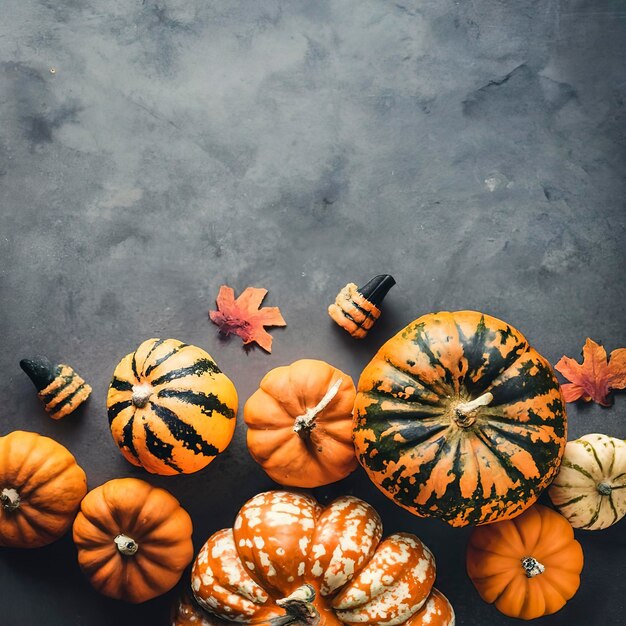 Decorative pumpkins for halloween party