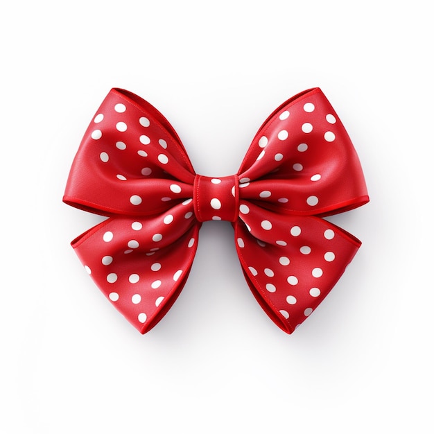 Photo decorative red ribbon bow