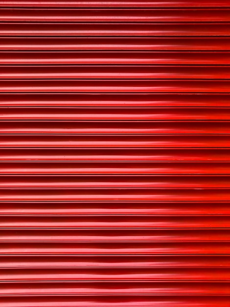 Decorative red shutters