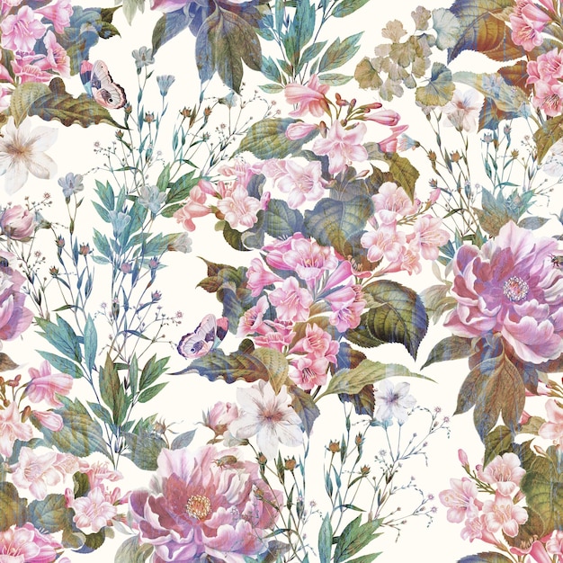 Decorative seamless pattern Repeating background Tileable wallpaper print