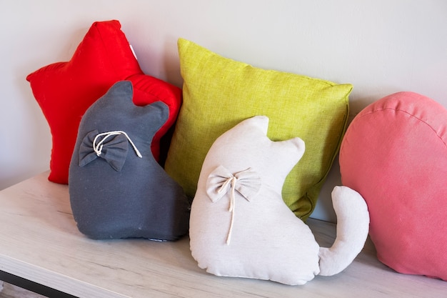 Decorative soft cushions