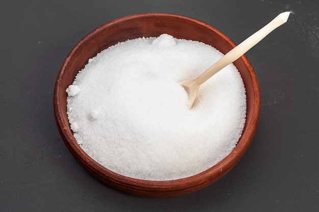 Decorative spoons with white sugar