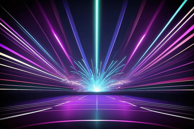 Decorative stage lights motion graphics background