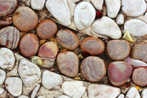 decorative stones in the garden