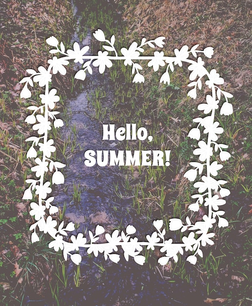 Decorative summer card