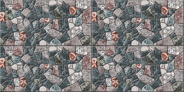 Фото Декоративная плитка с текстурой натурального камня. , фасады и полы. каменная фоновая текстура с рисунком.