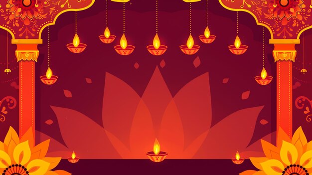 Photo decorative toran doorway hanging diwali background for greeting card