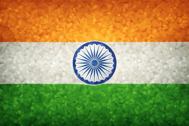 Photo decorative tricolor indian flag theme texture