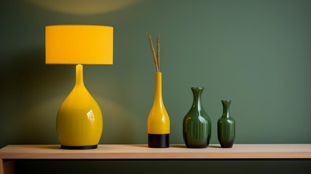 Photo decorative vessels bold chromaticity lamp for vibrant color choices