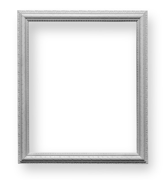 Photo decorative vintage frames and borders , isolated on white with clipping path