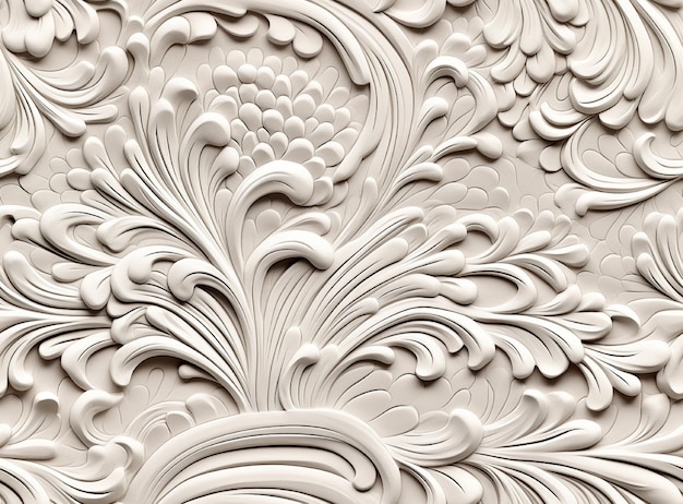 Photo decorative white wallpaper patterns