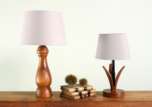 Decorative wooden table lamps