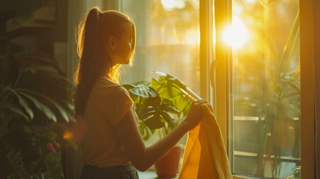 A dedicated cleaner tackles windowpanes banishing streaks and allowing sunlight to illuminate