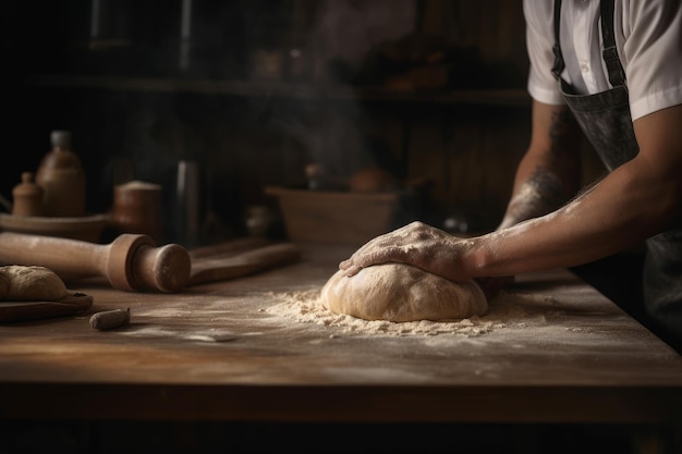 Deeg bakkerij brood Genereer Ai