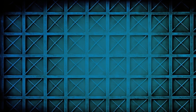 Deep blue grid cement textured wall background