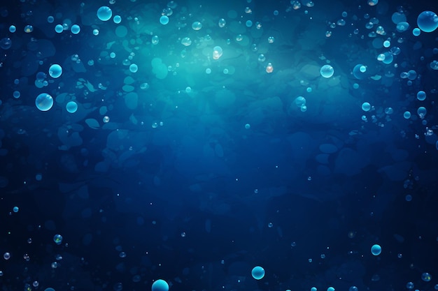 Deep blue water background with bubbles