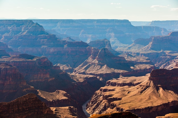 The deep canyon landscape carved and shaped by the colorado river - grand canyon usa