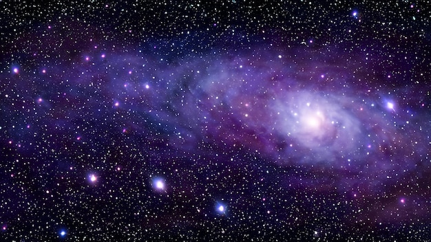 Photo deep dark space with milky ways