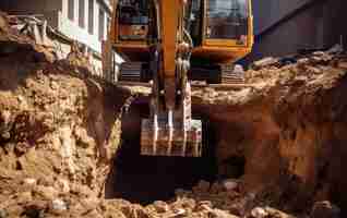 Photo deep excavations tools in foundation engineering