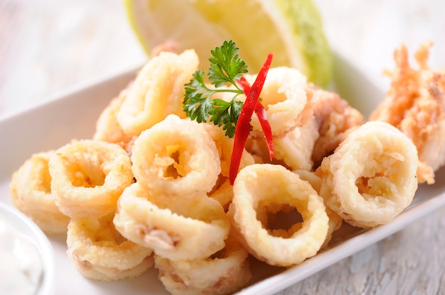 Deep Fried Calamari Rings