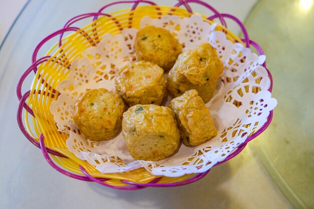 Deep fried crab meat roll