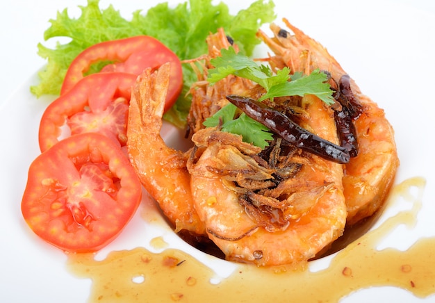 Deep Fried Shrimp with Tamarind Sauce