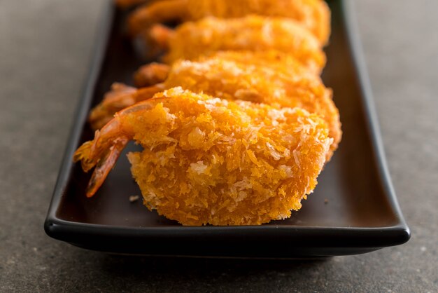 Photo deep fried shrimp