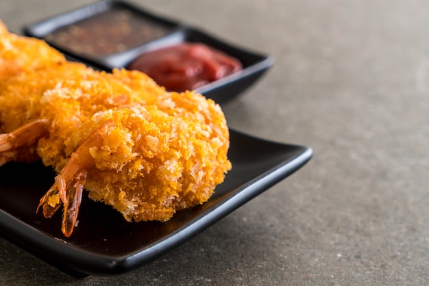 Photo deep fried shrimp