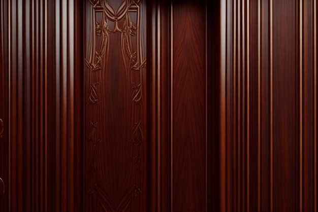 Deep Mahogany Wood Backdrop Featuring a Glossy Finish Ideal For Conveying a Sense Of Opulence