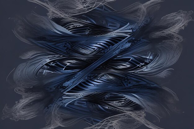 Deep Ocean Whispers The Navy Blue Smoky Artistry van abstracte achtergronden