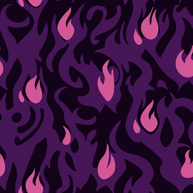 Photo a deep purple pattern of flames