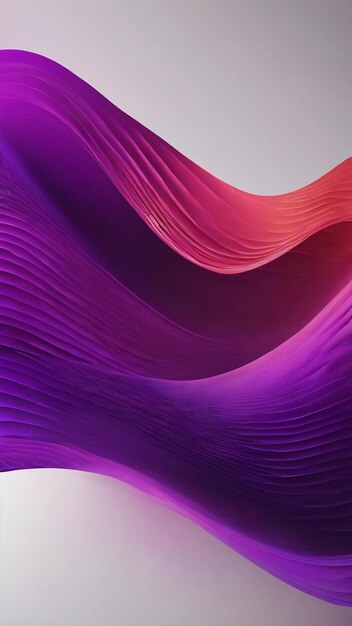 Deep purple wave shape and line gradient background