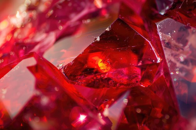 The deep red of a ruby sparking passion