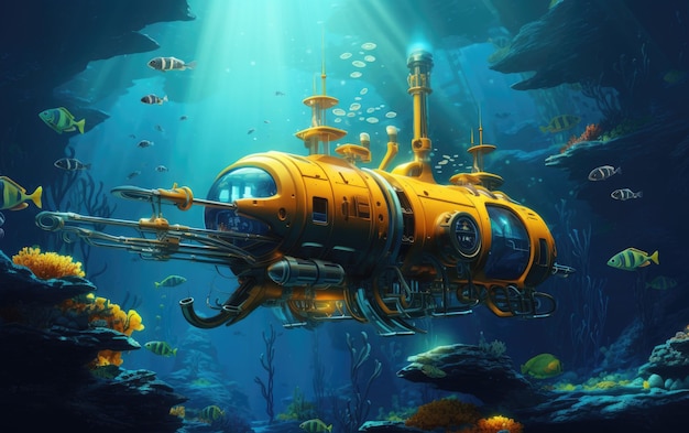 Deep Sea Exploration with a Submarine