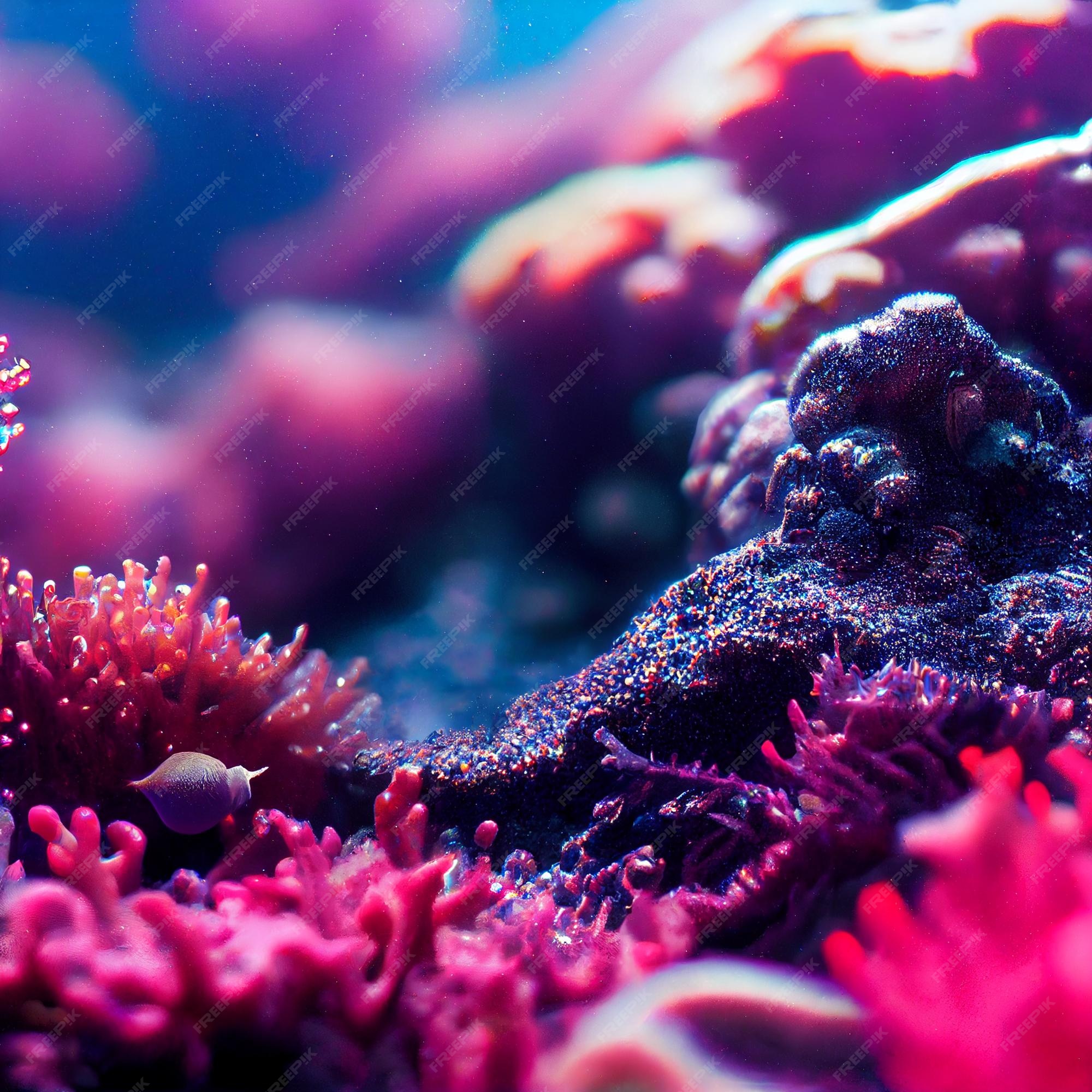 Premium AI Image | Deep Sea Fish, Shark, Whale, dolphin, Jelly Fish