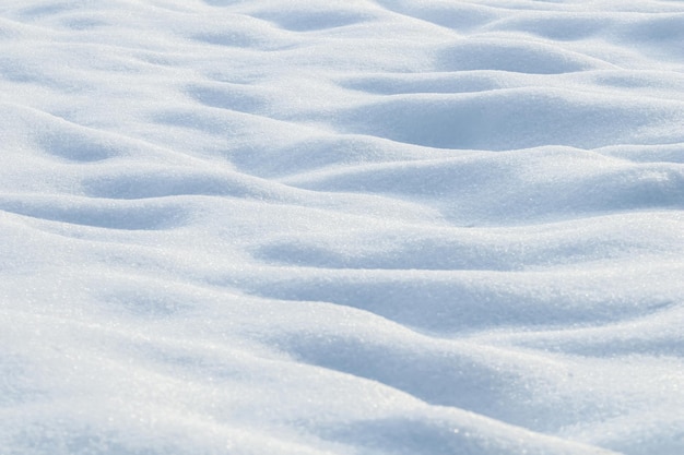 Deep snow drifts Winter background