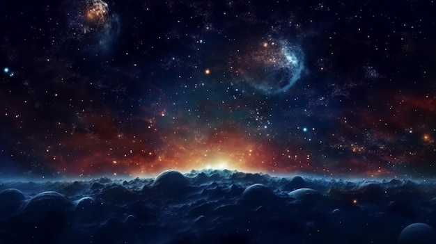 Deep Space Star Field background