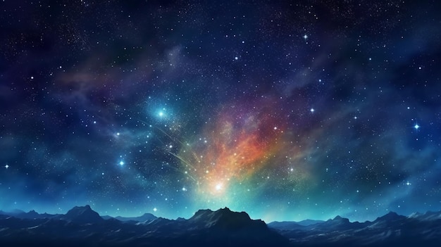 Deep Space Star Field background