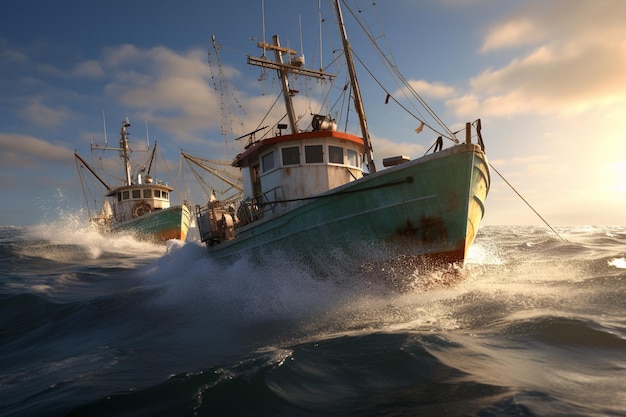 Deepwater fishing boats