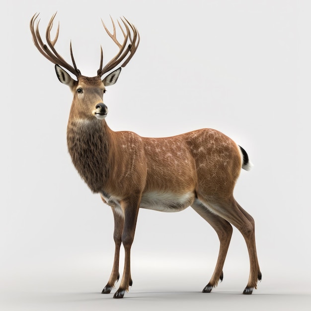 Deer 3D モデル ロイヤリティーフリー プレビュー no 2 Generative AI