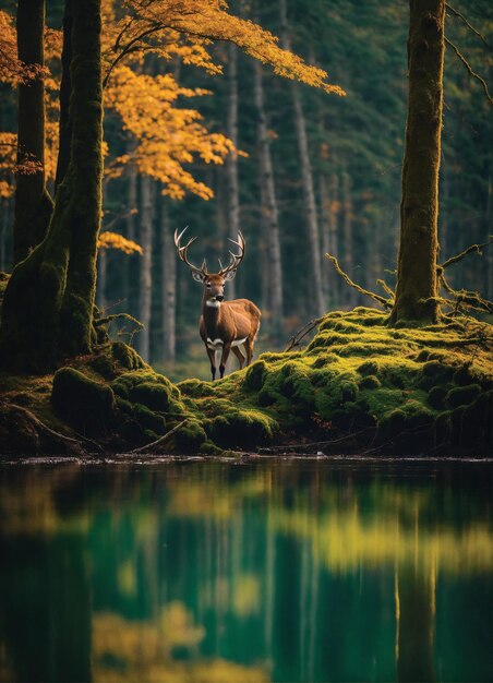 Photo deer background