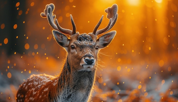 deer close up photo at morning