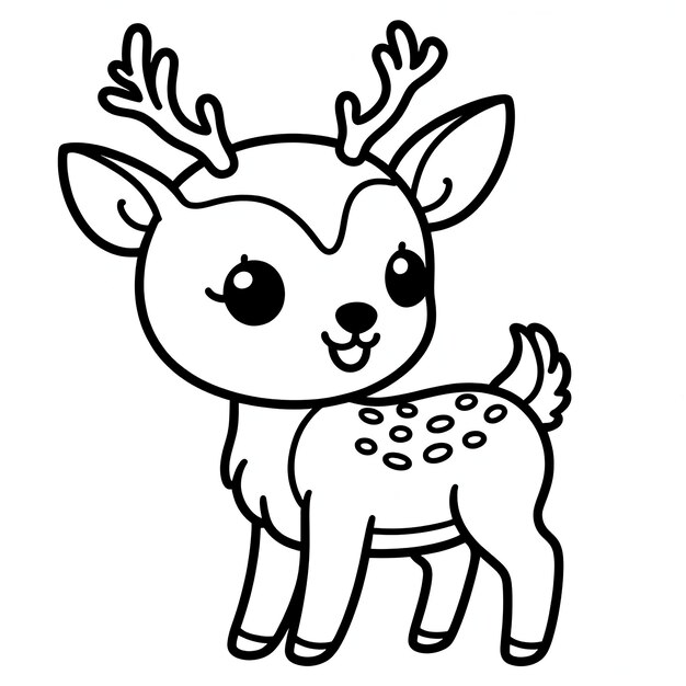 Deer Coloring pages fo rkids and Adults