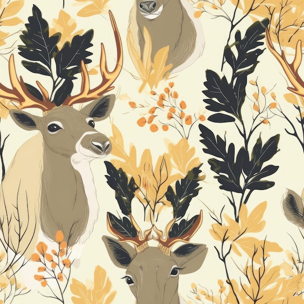 Deer in the forest wallpaper